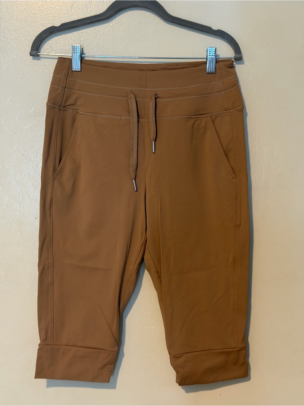 HALARA Brown Drawstring Hybrid Performance Shorts